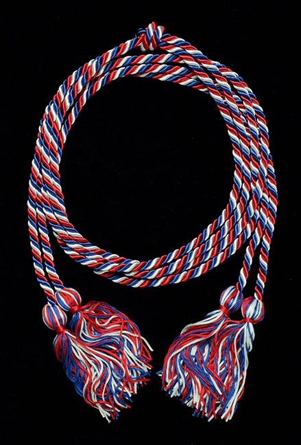 Red, White, and Blue honor cord for military and veterans.